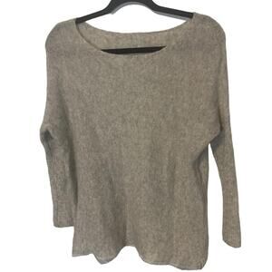 Henry Christ Women's Size Small Round Neck Grey Cashmere Sweater